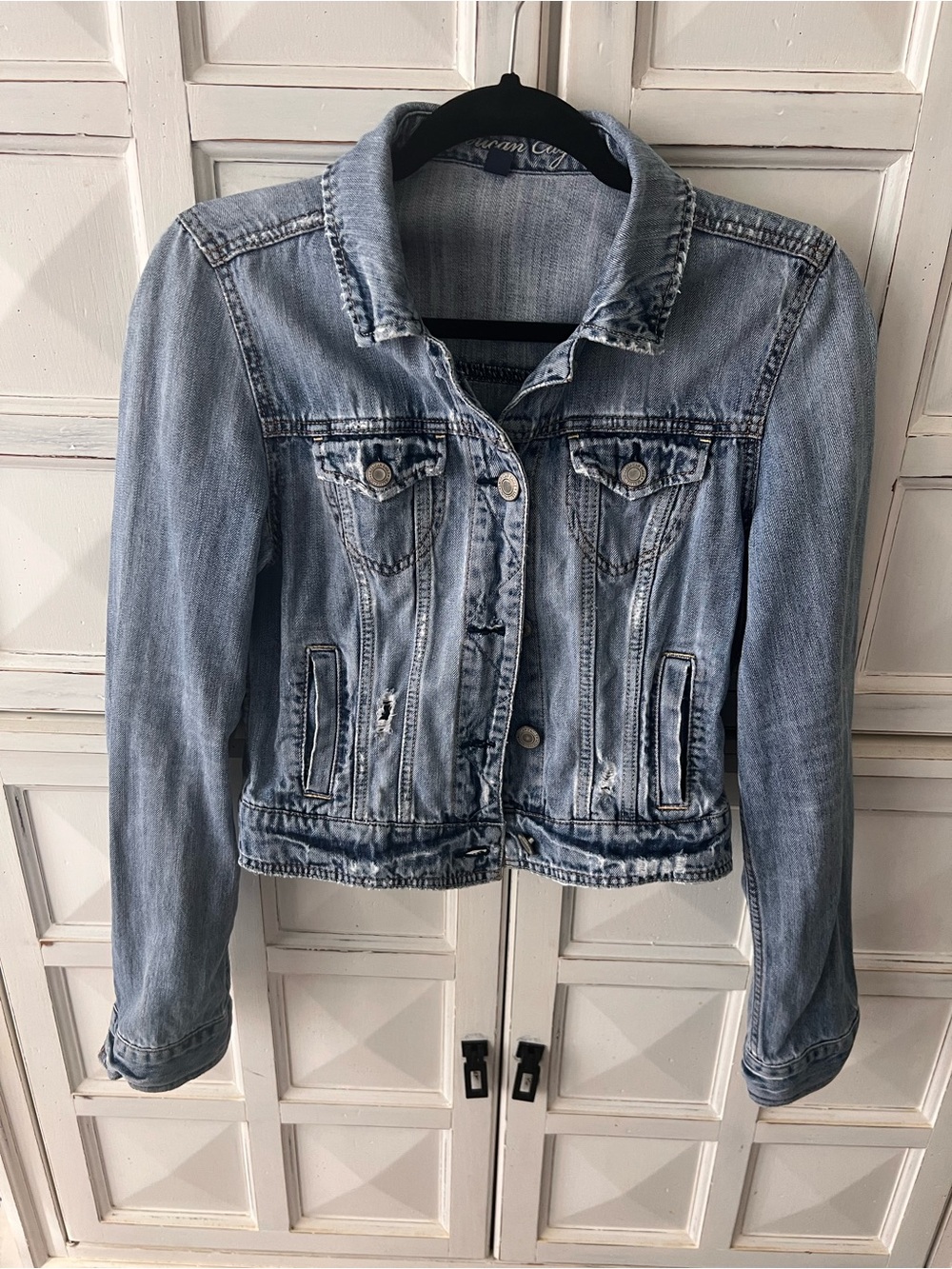 American Eagle Outfitters Light Blue Denim Jacket